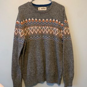 Men’s Urban Pipeline fair isle wool pullover sweater!